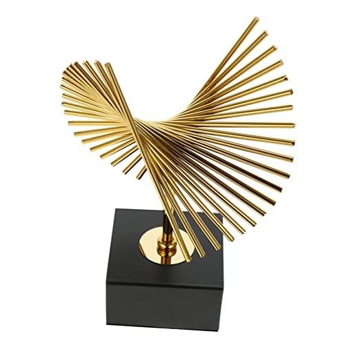 Cabilock Decoración De Estantería Adorno De Arte De Hierro Escultura Geométrica De Metal Personalizada para Decoración del Hogar Y Ocasiones Especiales.