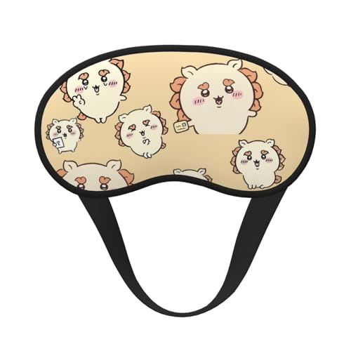 アイマスク ちいかわ シーサー 睡眠用 目隠し 通気性 四季 肌にやさしい 遮光 安眠 圧迫感なし 超軽量 洗濯可能 男女兼用 長さ調節可能 出張 運転 疲れ 解消 リラックス 飛行機 旅行 携帯便利 19.5*10cm