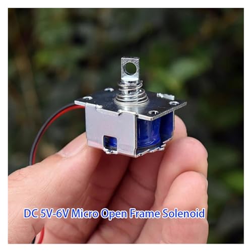 DC 5V-6V 20mm*15mm Magnet Push-Pull Square Solenoid Through Type Electromagnet Open Frame Stroke 4.5mm
