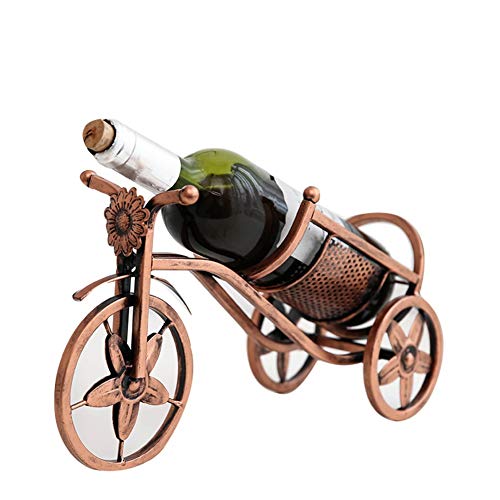 Soporte de botellas de vino moderno metálico para pared miniatura 1