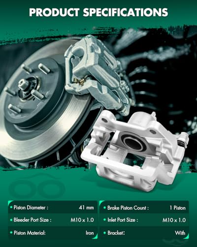 Image of SCITOO Rear Left Brake Caliper With Bracket 19B3825 Compatible For Honda For Pilot 2009-2015