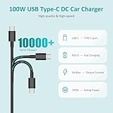 Basicvolt 12V/24V 100W 90W 65W Car Laptop Charger USB C for HP Dell Acer Asus Lenovo Thinkpad Toshiba Samsung Sony and All Type-C Devices Power Adapter - Image 2