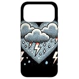 Stormy Clouds イラスト 嵐 スマホケース iPhone 17 Pro Max 用