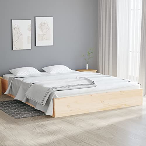 Tidyard Struttura Letto in Legno Massello di Pino