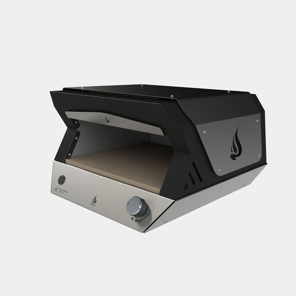 Forno de Pizza a gás portátil Dinoxx FDX400 GLP PRETO Inox
