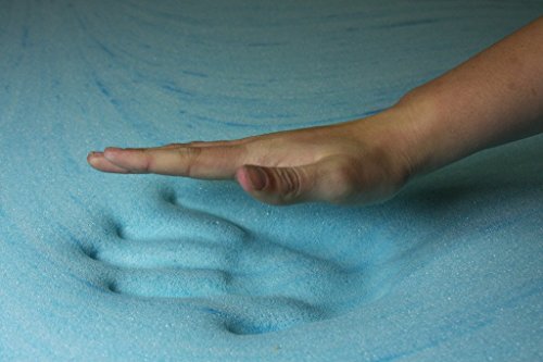 Memory Foam Solutions Twin XL Size 3 Inch Thick, Gel Swirl Visco Elastic Memory Foam Mattress Pad Bed Topper Made in the USA