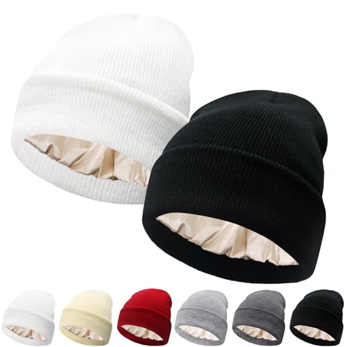 Image of Winter Beanie Acrylic Knit Cuffed Plain Hats Skull Cap Warm Beanies for Men Women