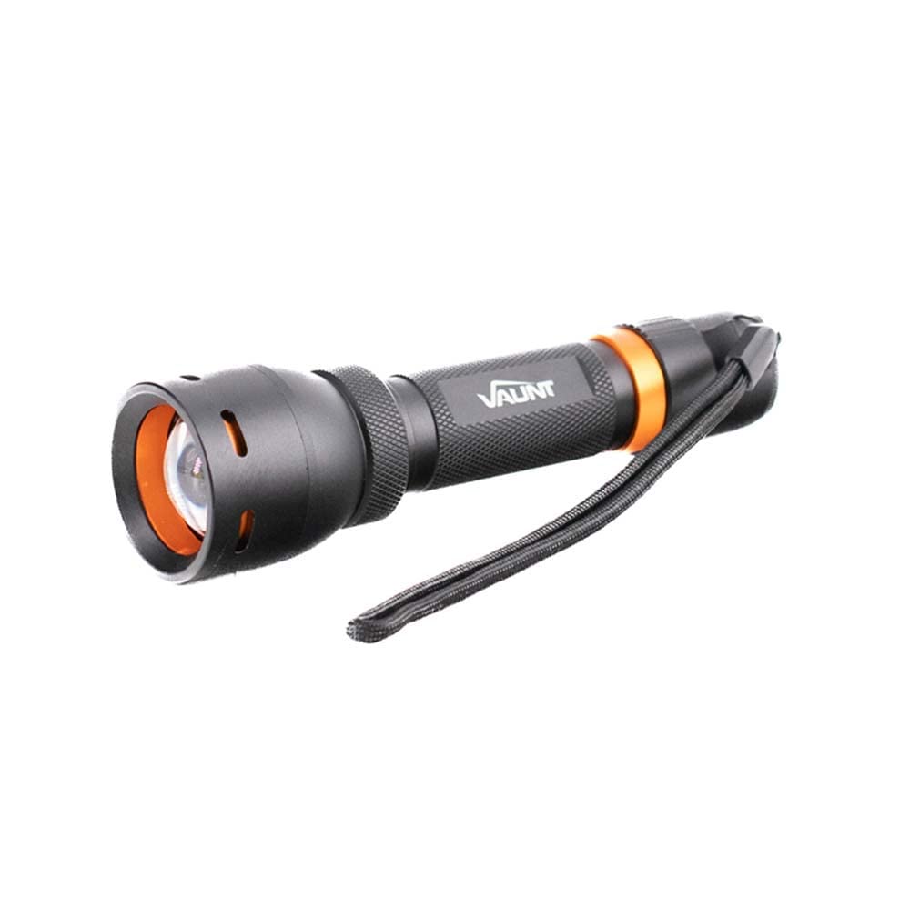 Vaunt White 1000 Lumen Heavy Duty Sliding Focus Hand Torch, 3 Modes, Zoomable Spot To Flood, Water Resistant Ipx4, Handheld, Lightweight, 24-Hour Illumination, Usbc Rechargeable, For Camping, Walking
