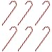 Produktbild TRIXES 6er Pack gewundene Deko Zuckerstangen Candy Sticks aus Plastik Weihnachtsbaum Dekoration rot & weiß 15cm