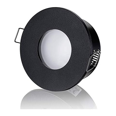 lambado® LED Spots Flach für Badezimmer IP65 in Schwarz Cover