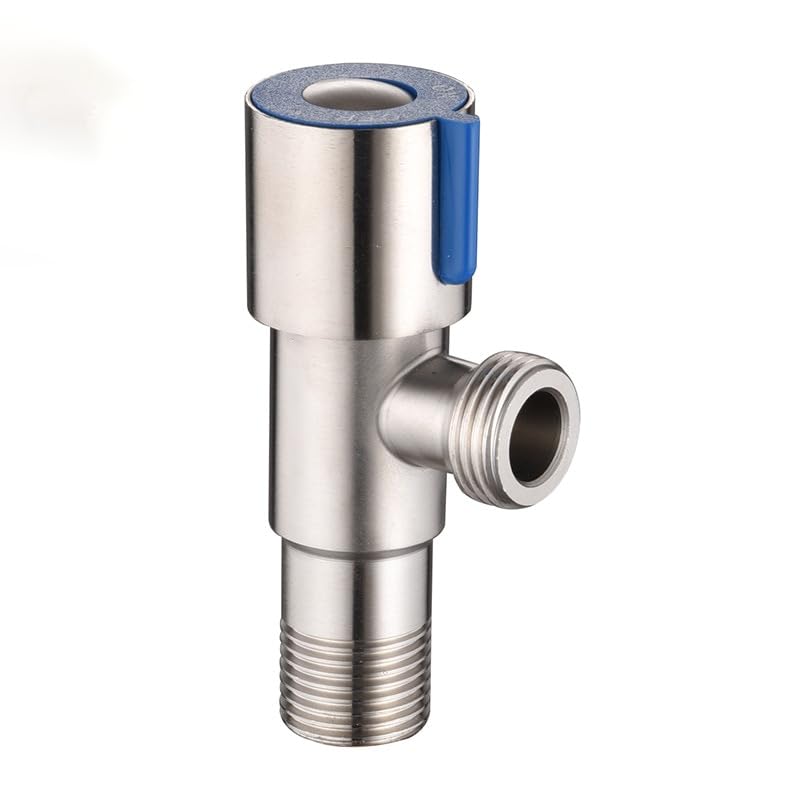 Vanne d'arrêt d'eau G1/2 en acier inoxydable pour chauffe-eau et wc