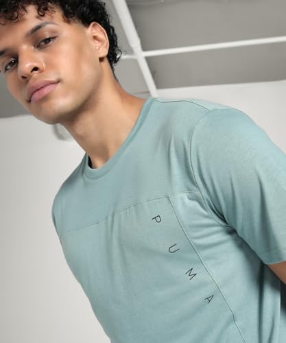 Puma Unisex M TAD TECH Triblend Tee T-Shirts, Green Moon, – Ansicht 3