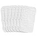 Muslin Burp Cloths"100% Organic Cotton",Baby Burp Cloth,Newborn Burping Rags – Great Baby Shower Gift,Plain White,7 Pack, Large 20"x10", 7Layer Design