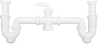 S&M 750267 Sifón fregadero evacuación curvo doble 1" 1/2"