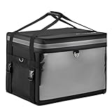 [2024 Newly Upgraded] Insulated Food Delivery Bag with Support Frame and Bottom Plate ,Grocery Delivery Bag for Catering,Restaurants,Delivery Drivers, Uber Eats,Doordash and more | Fit 14'' Pizza Box