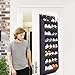 QUMENEY Organizador de zapatos con 8 estantes para colgar sobre la puerta Imagen de QUMENEY Organizador de zapatos con 8 estantes para colgar sobre la puerta