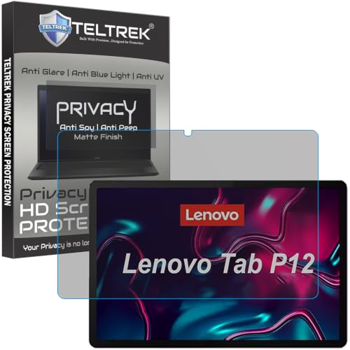 Image of Privacy Matte Anti Peep Screen Guard Compatible With Lenovo Tab P12 (12.7 inch Inch Tablet) Anti Spy Screenguard Not a Tempered Glass Screen Protector
