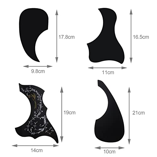 Lot de 7 pickguards autocollants pour guitare acoustique en forme d’oiseau et de goutte - Les Beatles, Paul McCartney, John Lennon, RIngo Starr, George Harrison Lot de 7 pickguards autocollants pour guitare acoustique en forme d'oiseau et de goutte – Image 5