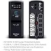 CyberPower CP1000PFCLCD PFC Sinewave UPS Battery Backup and Surge Protector, 1000VA/600W, 10 Outlets, AVR, Mini-Tower, UL Certified