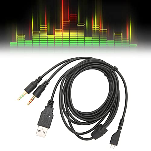 Cable de Audio de Repuesto 2m USB y Jack 3.5mm miniatura 3