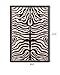 Zebra Print Rug Contemporary Area Rugs 5x8 Zebra Rugs Large 5x7 Zebra Rugs for Living Room Animal Print Rugs (Medium 5'x8')