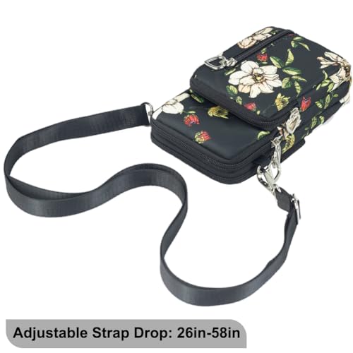 Image of JANKS Small Crossbody Bag for Women - Mini Phone Purses with Crossbody Strap and Wallet - Nylon Arm Bag