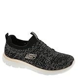 Skechers, Women, Summits Pixi Dust, Black Rose Gold, 9, Medium