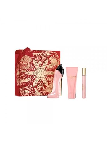 Carolina Herrera Good Girl Blush 3-Piece Gift Set for Women, (2.7 Oz Eau De Parfum Spray + 3.4 Oz Body Lotion + 0.33 Oz Travel Spray)