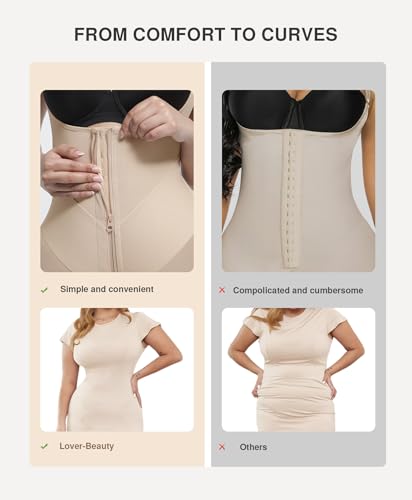 Image of Lover-Beauty Fajas Colombianas Shapewear for Women Tummy Control Body Shaper Faja Postparto Para Mujer Post Surgery