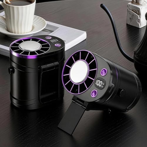 Ventilateur à clip de taille portable et rechargeable USB à 100 vitesses - 5