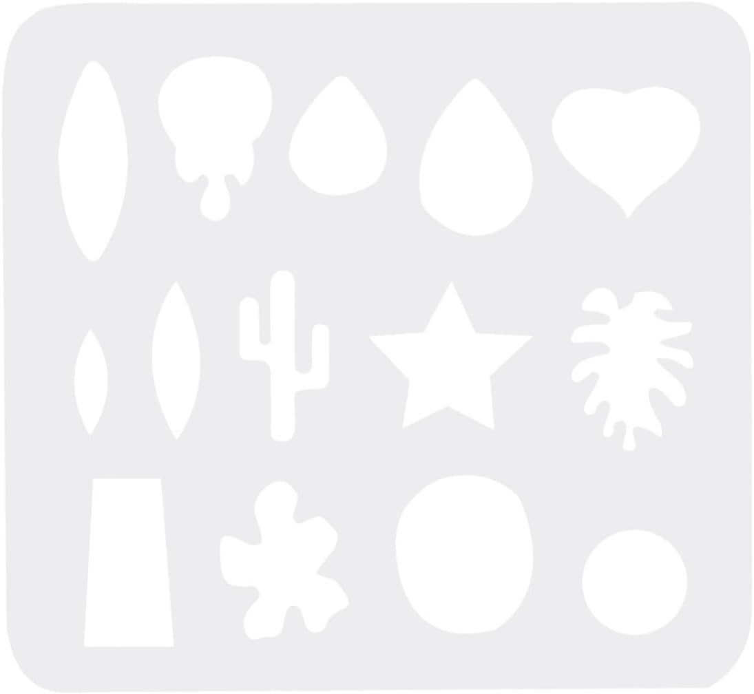 2pcs White Plastic Earring Templates for Jewelry Making, Reusable and Sturdy DIY Craft Tools Hollow-Out Design, for Mother's Day and Theme Party Accessories