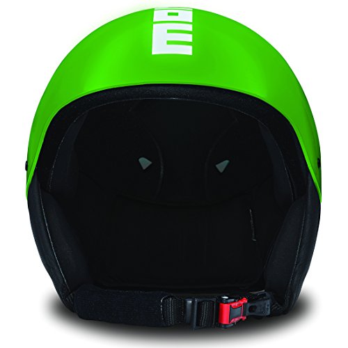 MOMO Design KOMET18 Green Matt/White Casco esquí, Unisex Adulto, Verde, L/XL
