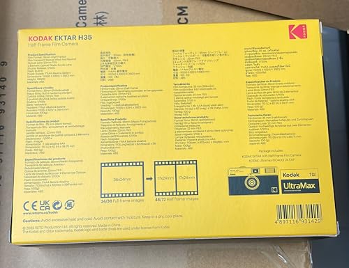 KODAK EKTAR H35 Half Frame Film Camera (Sand) Bundle with Kodak Ultramax 400/24EXP 35mm Roll Film - Thumbnail 3