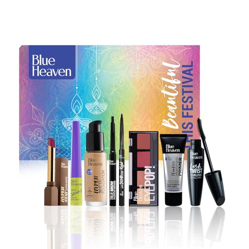 Blue Heaven Festive Makeup Kit Set | Pack of 8 Makeup Essentials ...