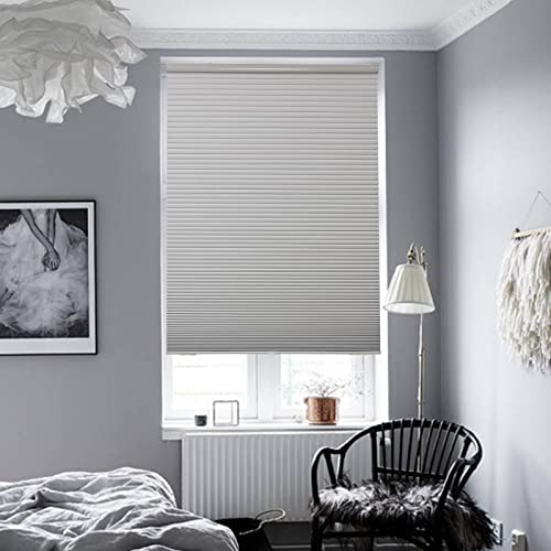 Joydeco Cordless Cellular Shades, Blackout Cellular Blinds For Windows, Waterproof Honeycomb Window Shades Grey Noise Insulation, Easy To Install For Home, Bedroom Darkening, Nursery #TOP6