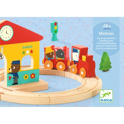 Image of DJECO Minitrain Wooden Train Set