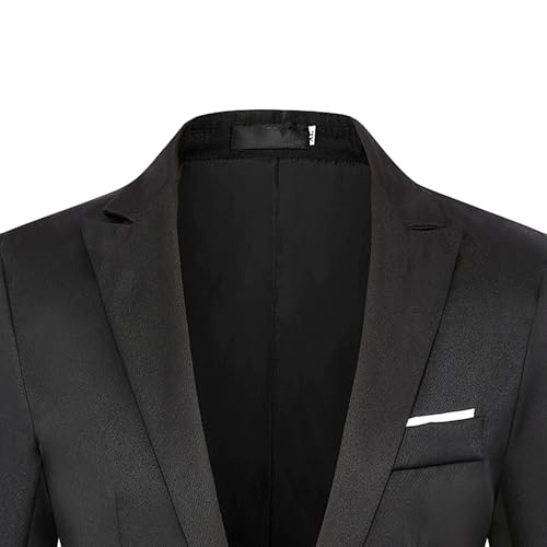 Men's Solid Color 1 Button Slim Casual Suit Business Daily Blazer Sport Coats Wedding Party Prom Formal Suit Jacket3