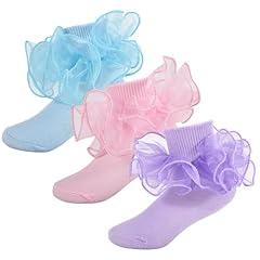 3 Pairs - Pink, Purple, Blue