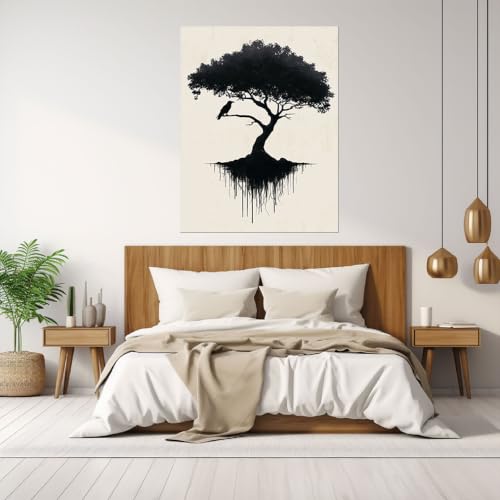 Cuadros de estilo abstracto natural sin marco para decoración de interiores 4
