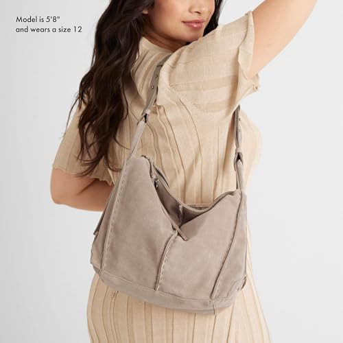 Image of The Sak Los Feliz Hobo Purse - Premium Large Leather Women's Handbag for Everyday & Travel - Durable Purse With Zipper Pocket