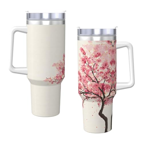 Vaso vacío con asa y sorbete acero inoxidable 40oz miniatura 3