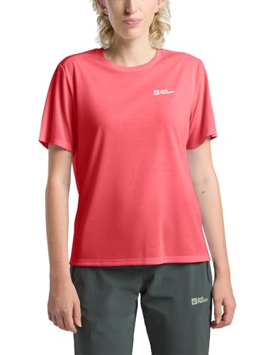 Jack Wolfskin Damen Vonnan S/S W T-Shirt, Sunset Coral, XL EU
