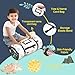 Toddler Nap Mat for Daycare Preschool: Kids Sleeping Bag with Pillow and Blanket for Boys Girls Kindergarten Prek Naptime Slumber Bag Easy Roll up Extra Thick Long Padded Dinosaur
