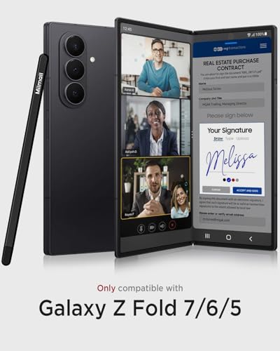 Stylet S Pen de précision en alliage métallique pour Galaxy Z Fold 5