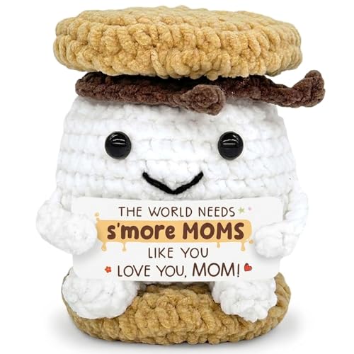 Smore Crochet Mothers Day Gifts for Mom - Mom Birthday Gifts from Daughter Son Smore Crochet for Mothers Day Decorations Sweet Gift for Grandma Mother in Law Step Mama