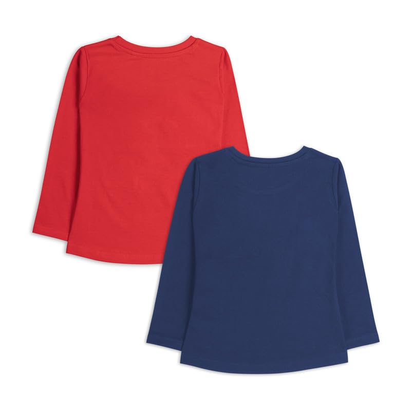 Image of Real Basics Girls Regular Fit Full Sleeves Tshirt (Pack of 2)