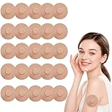 25 Pièces Patchs Adhésifs pour Capteur Glycémie, Protection Imperméable Compatible avec Freestyle Libre 1 2 et 3, Hypoallergénique et Respirant, Sans Colle au Centre, Tenue Longue Durée