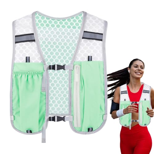 Chaleco de hidratación, chaleco de hidratación para carreras, bolsa de deporte con chaleco de hidratación transpirable, bolsa de teléfono de vejiga estable ligera