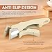 Removable Pot Handle, Cream White Detachable Pan Handles with 2 PCS Silicone Oven Mitts Heat Resistant, Universal Pan Replacement Handles for Pots and Pans