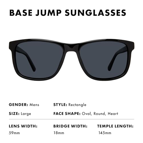 Image of Prive Revaux Base Jump Sunglasses - Handcrafted, Scratch & Impact Resistant Lenses with 100% UV Protection - For Men